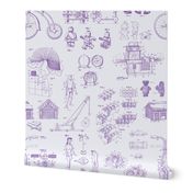 Patent Drawings - Toys (purple)