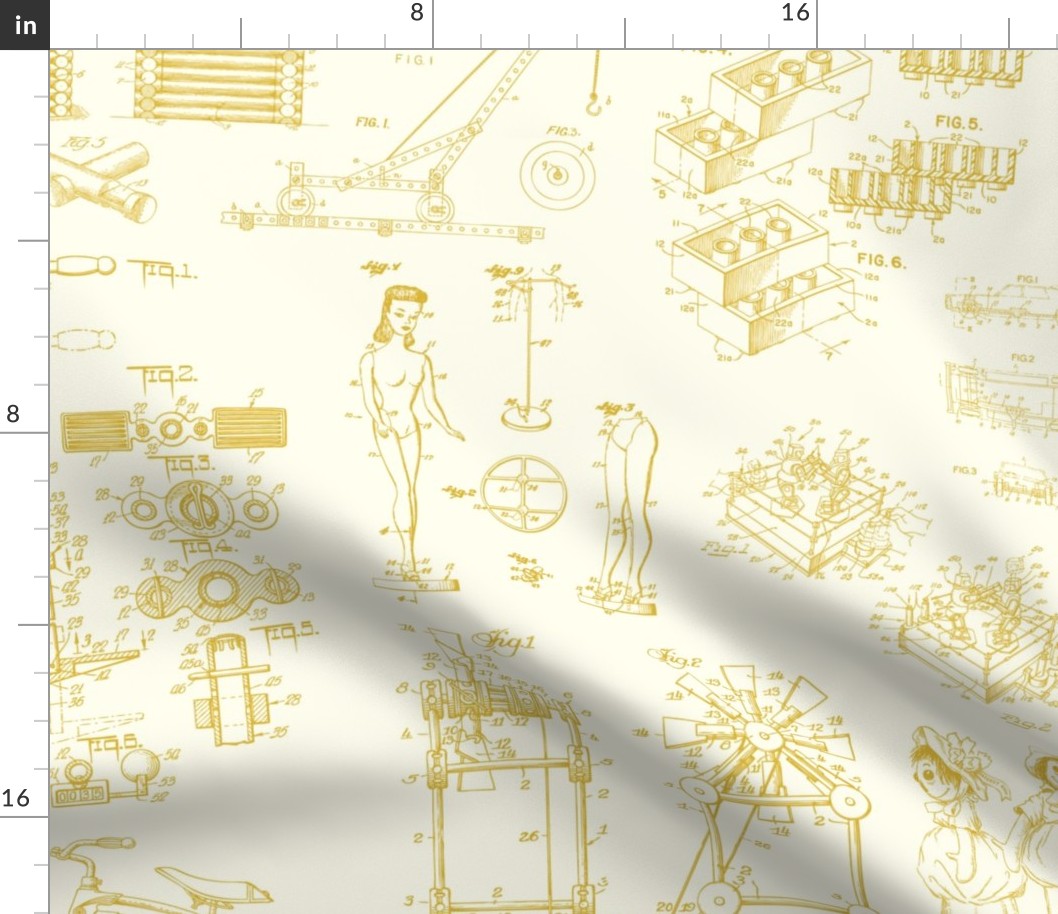 Patent Drawings - Toys (yellow)