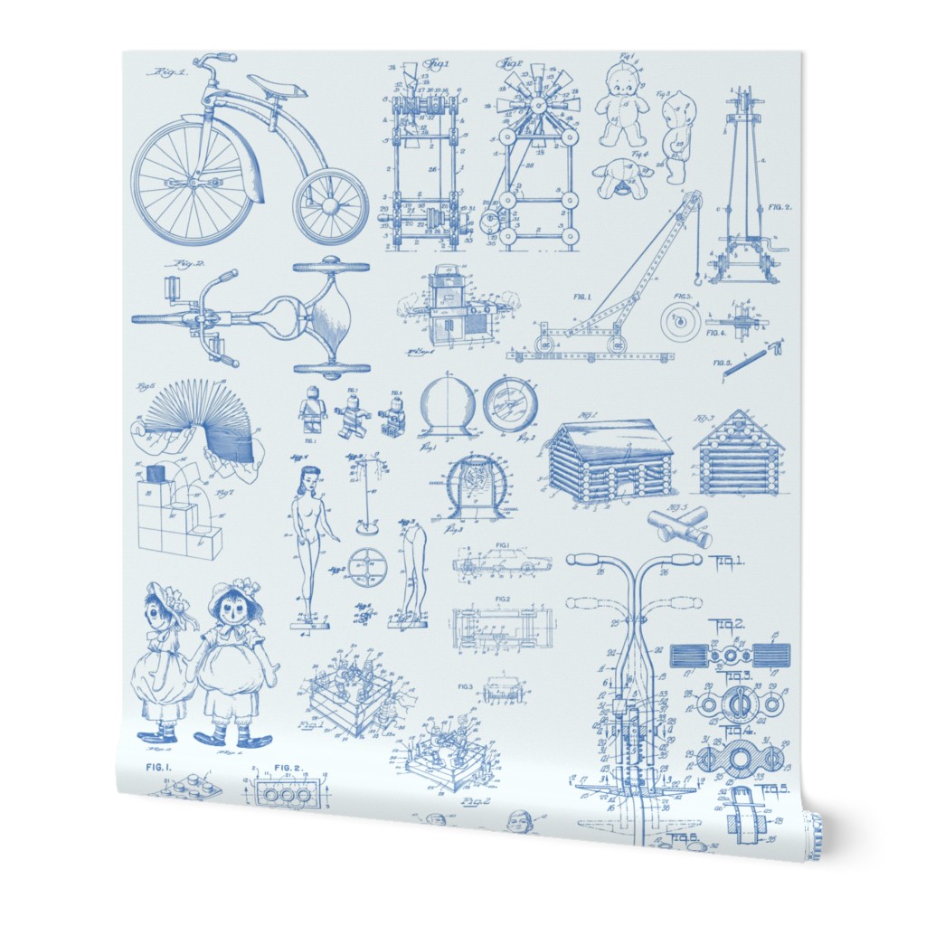 Patent Drawings - Toys (blue) - paper