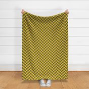 Small Gray and Yellow Herringbone