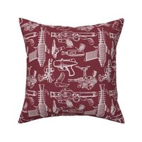 Ray Gun Revival (Maroon) (8x8)