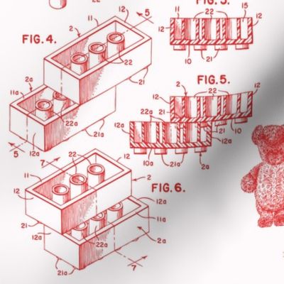 Patent Drawings - Toys (red) - paper