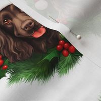 Boykin Spaniel Christmas Wreath 