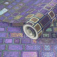 Purple Faux Brick Abstract © Gingezel™ 2013