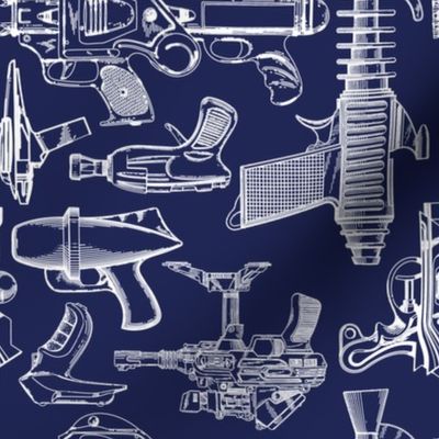 Ray Gun Revival (Navy Blue) (8x8)