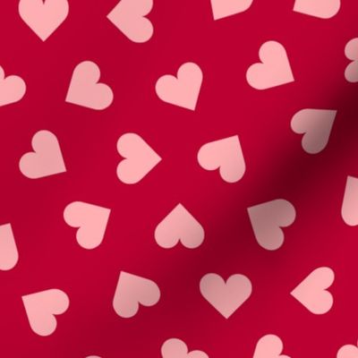 1_inch_scattered_pink_hearts_on_lipstick_red
