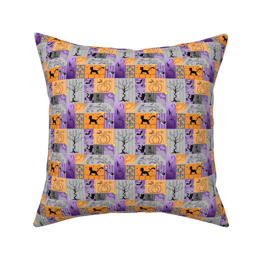 Spooky Patchwork Orange - Small