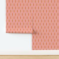 Geo Chain Pink and Orange Geometric Block Stripes Vertical Pattern 2