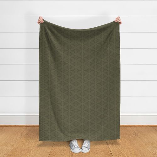 sashiko stars and diamonds army green