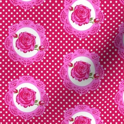 cameo rose dots