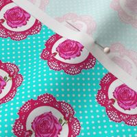 cameo shabby roses and dots