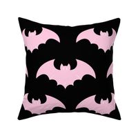 Pink Spooky Halloween Bat spider web pink and black