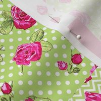  patchwork shabby chic roses