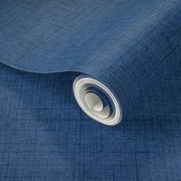 Linen - midnight blue, stonewashed woven threads