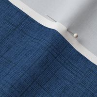 Linen - midnight blue, stonewashed woven threads