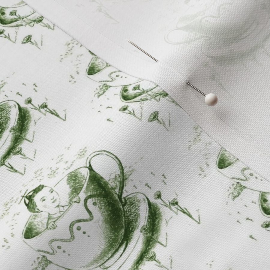 Teacup Boy - Small Size Toile - Forest Green