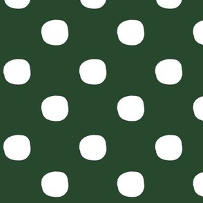 Medium Dot Half-Drop green-white