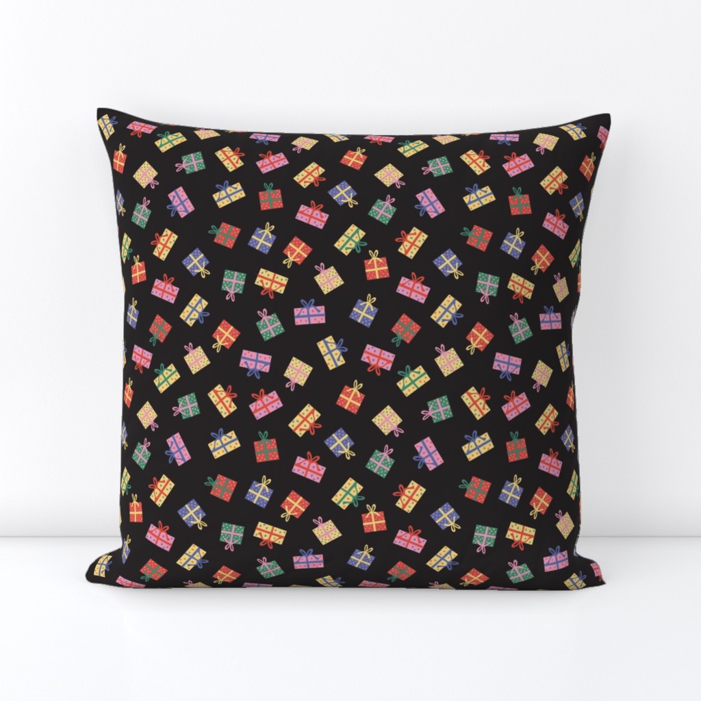 DITSY CHRISTMAS HOLIDAY GIFTS IN MULTI COLOUR AND BLACK