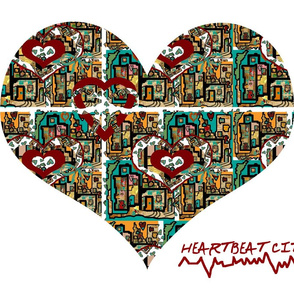 Heartbeat City with an ECG! (large scale repeat)