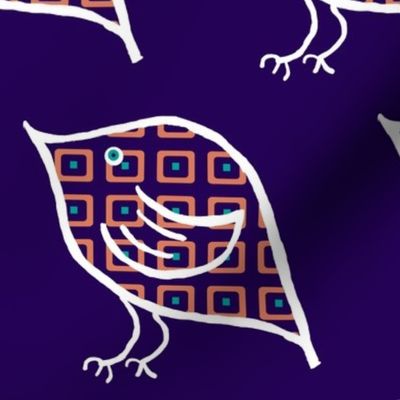 Birdie on Indigo