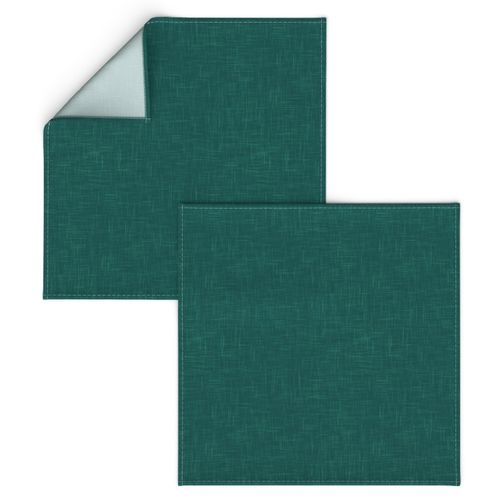 Linen Texture Deep Emerald Green