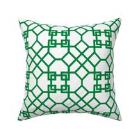 Lattice- Green/White-Large