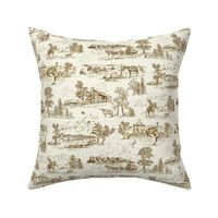 Le-Bouvier in Classic; Western Toile, Western Pattern, Cowboy, Bucking Bronco