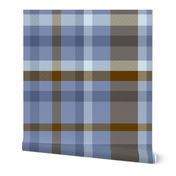 Light Periwinkle Blue Plaid Large Scale