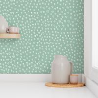 Small Hearts M+M Eucalyptus by Friztin