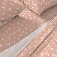 Hearts M+M Peachy Pink by Friztin