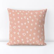 Hearts M+M Peachy Pink by Friztin