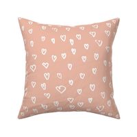 Hearts M+M Peachy Pink by Friztin