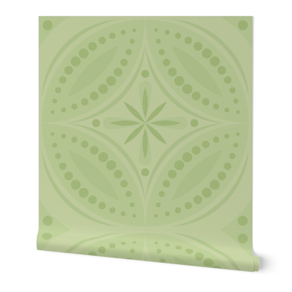 Moroccan Tiles - Pale Green