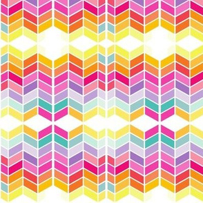 ombre rainbow herringbone 