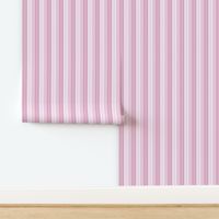 Vertical batik lace in simple geometric stripes - Amaranth Mimi Pink