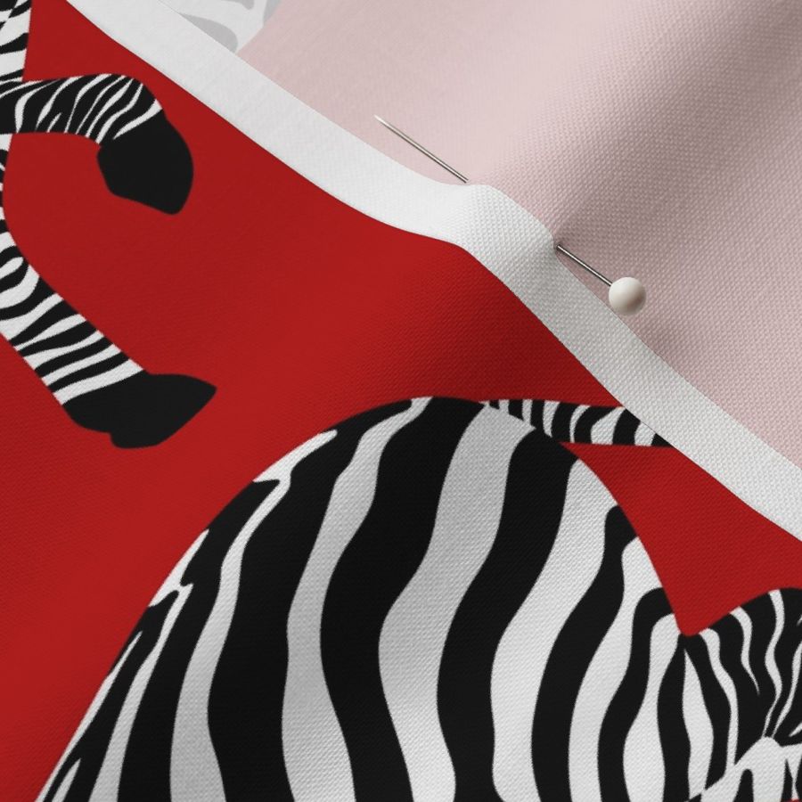 Zebra walking 4b Red