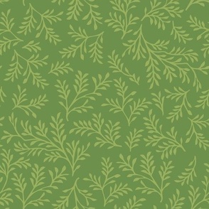 Tonal Foliage Green Complimentary Pattern