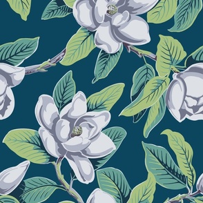 Magnolia Backcloth in Teal