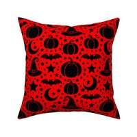 Halloween Twilight - Black - Dark Orange ( Small )