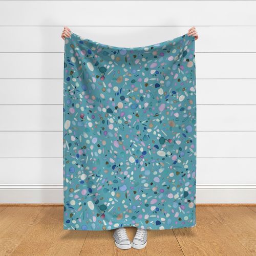 Terrazzo Abstract Turquoise Large