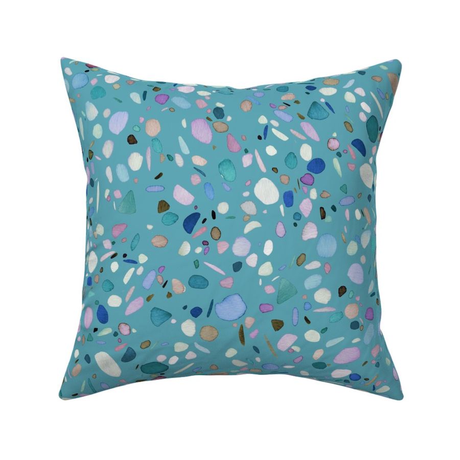 Terrazzo Abstract Turquoise Medium