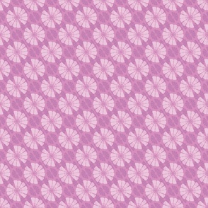 monochromatic abstract flowers geometric pink