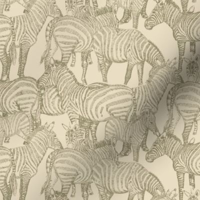 A DAZZLE OF ZEBRAS Zebra African Animal Line Art Pattern