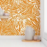 Orange zebra Print- XL