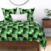 Monochrome textured geometric pattern. Shades of green.