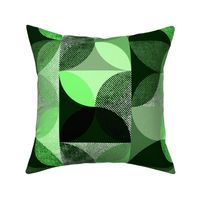 Monochrome textured geometric pattern. Shades of green.