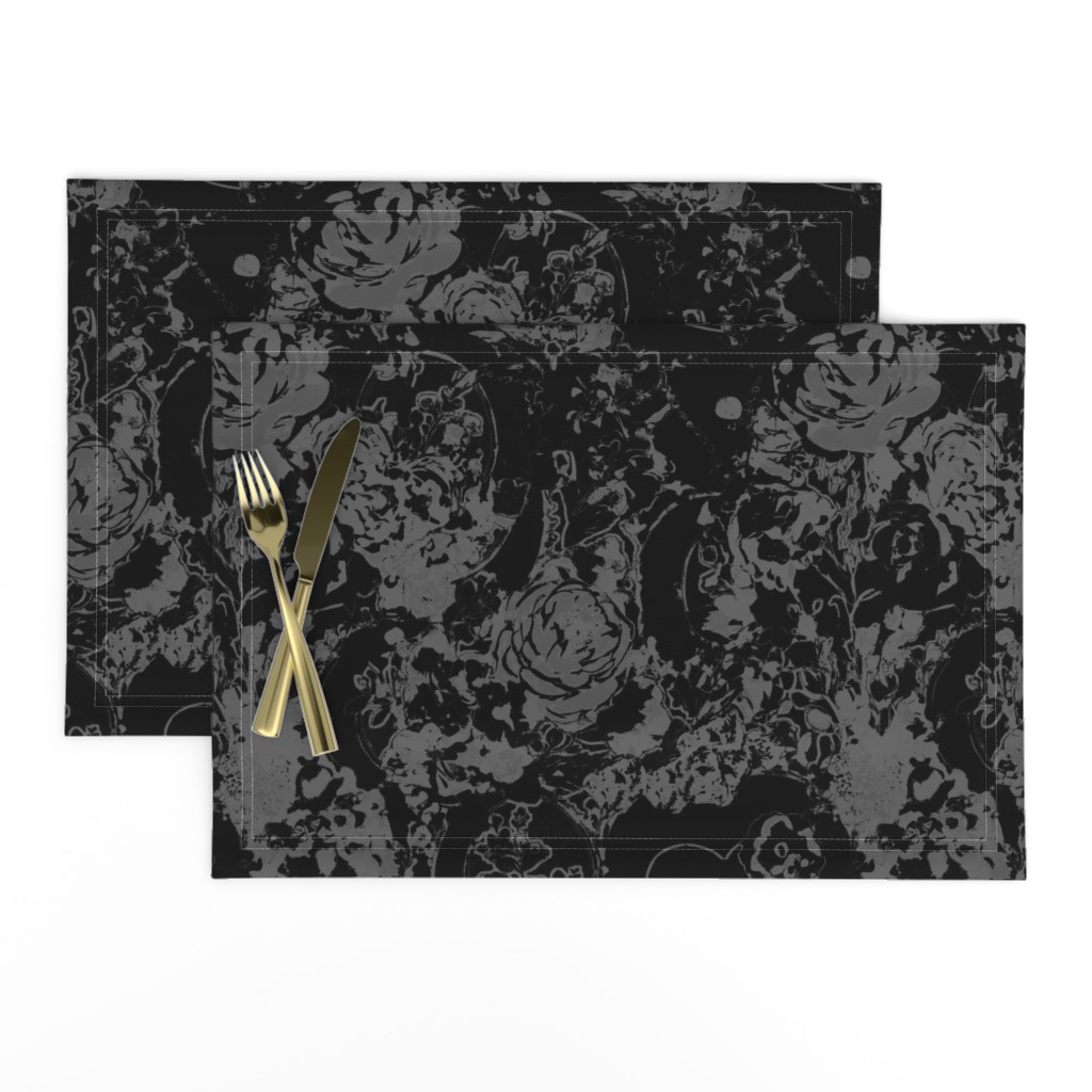 Southern Gothic Vampirecore Gray & Black Spooky Background Haunted Mansion