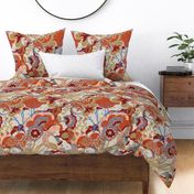 Daydreaming Refined Bohemian Half Drop Pattern For Home Decor Orange Cream