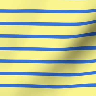 Light Yellow with Blue Stripe