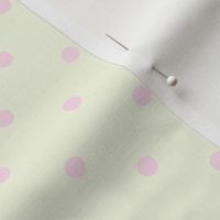 Pastel Polka Dots Pink Yellow